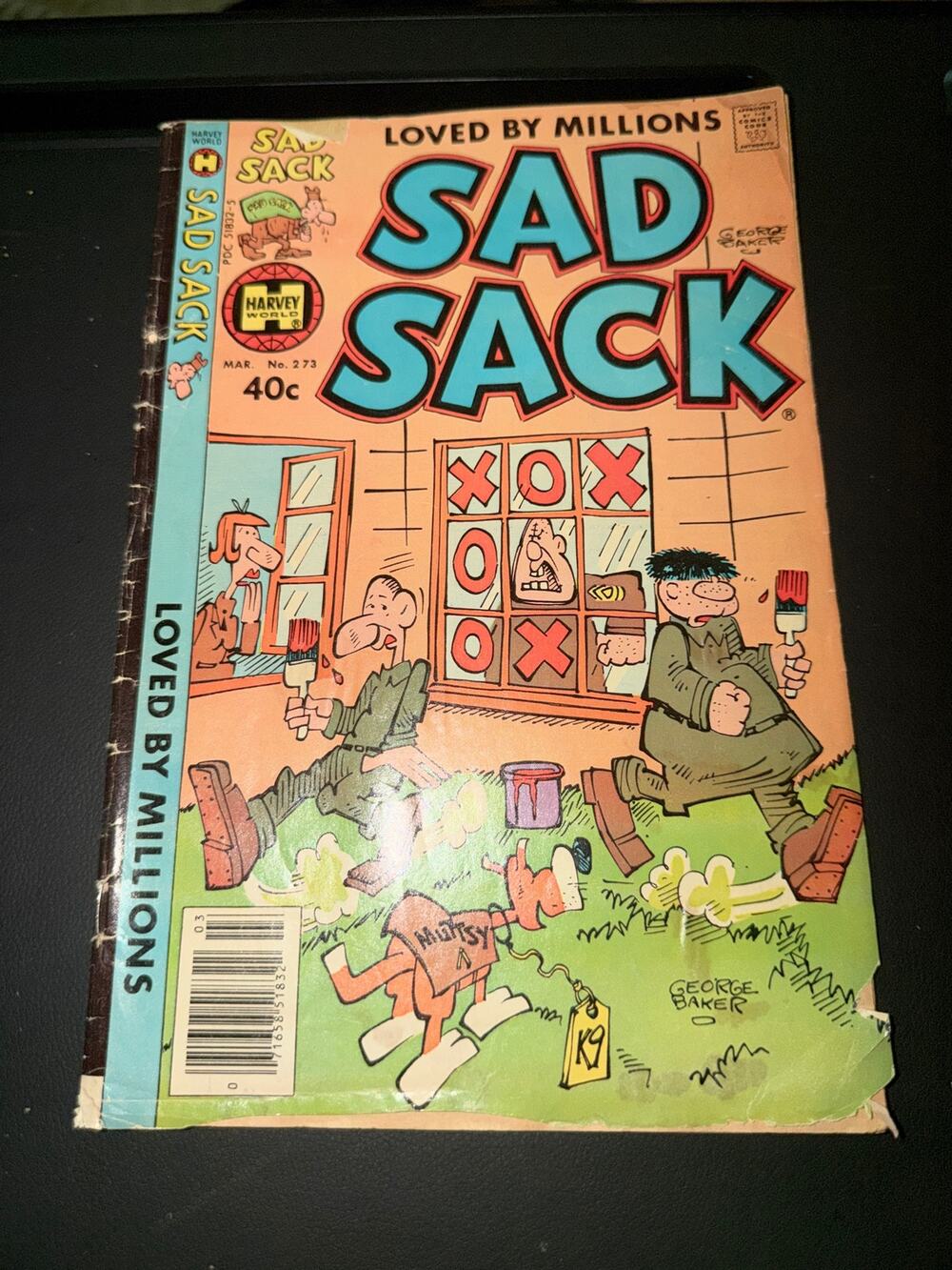 Sad Sack #273 Harvey Comics March 1980 40¢ Star Trek Movie Back Cover Ad